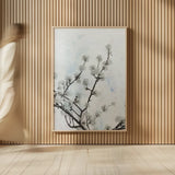 Swiss Blossom by Deborah Revell. shown as over sized large wall art. Available as an archival giclee rolled canvas, fine art paper, or poster print. SKU 93439h.
