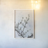Swiss Blossom by Deborah Revell. shown as a paper print in a white frame. Available as a archival giclee rolled canvas, fine art paper, or poster print. SKU 93439h.