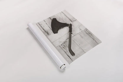 The Axe by Deborah Revell. shown as a rolled paper print. Available as archival giclee rolled canvas, fine art paper, or poster print. SKU 96608i.