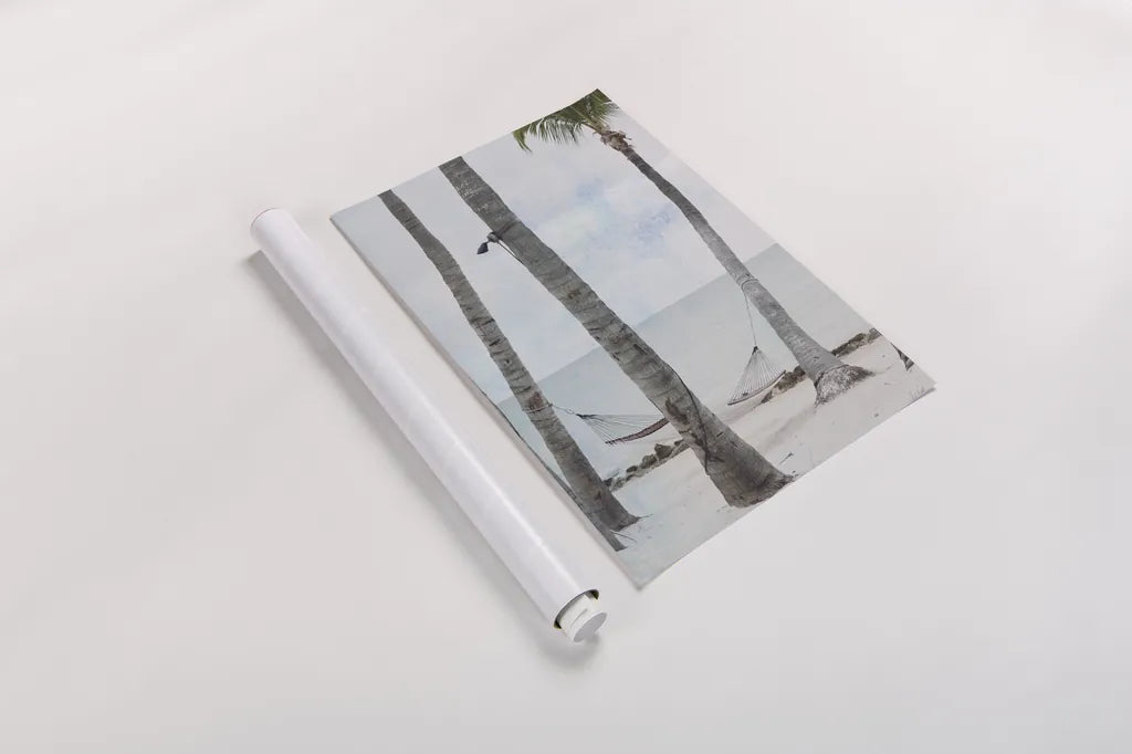 The Beach I by Deborah Revell. shown as a rolled paper print. Available as archival giclee rolled canvas, fine art paper, or poster print. SKU 91853h.