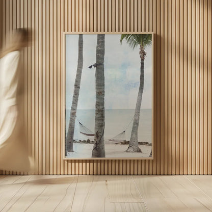 The Beach I by Deborah Revell. shown as over sized large wall art. Available as an archival giclee rolled canvas, fine art paper, or poster print. SKU 91853h.
