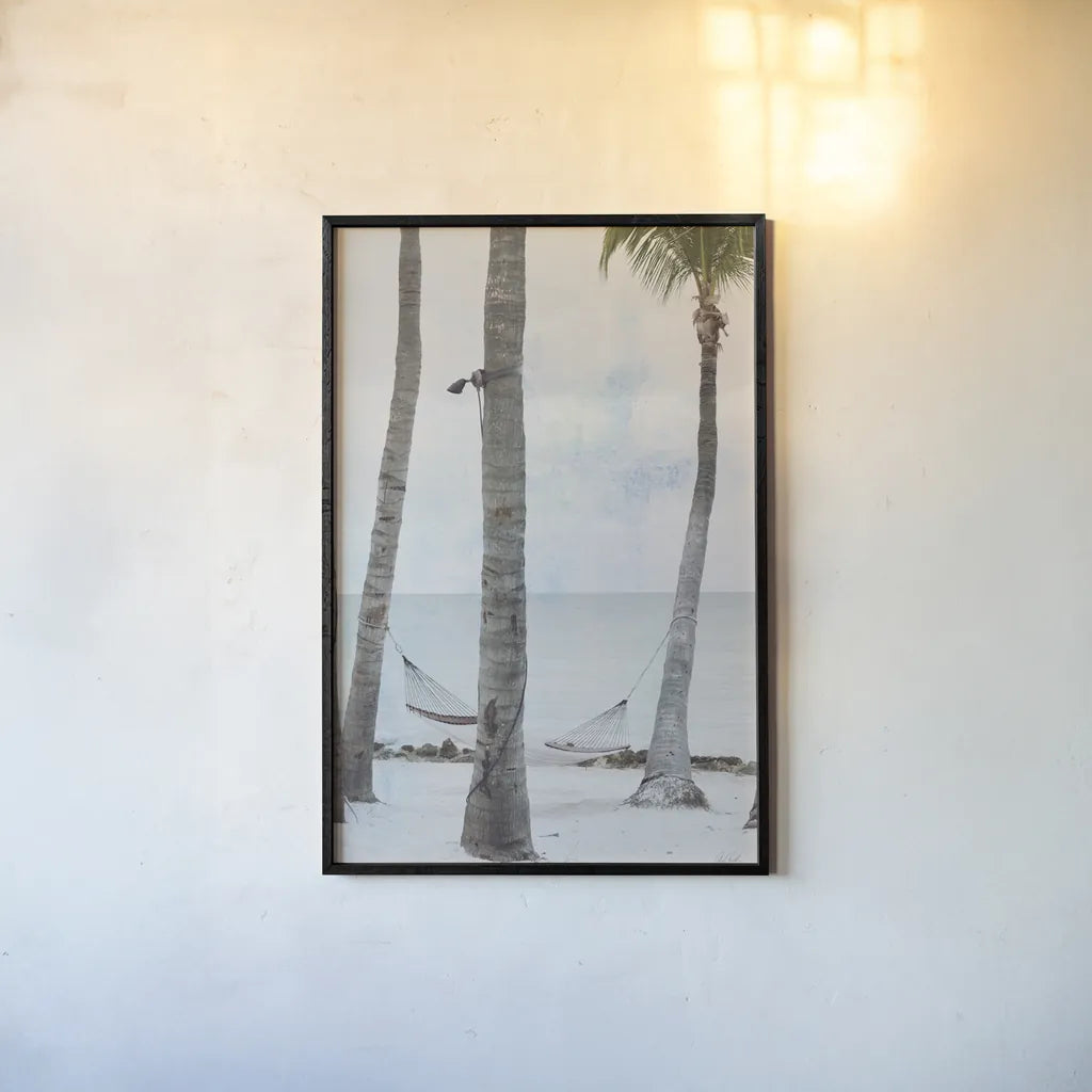 The Beach I by Deborah Revell. shown as a paper print in a black flame. Available as a archival giclee rolled canvas, fine art paper, or poster print. SKU 91853h.