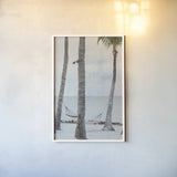 The Beach I by Deborah Revell. shown as a paper print in a white frame. Available as a archival giclee rolled canvas, fine art paper, or poster print. SKU 91853h.