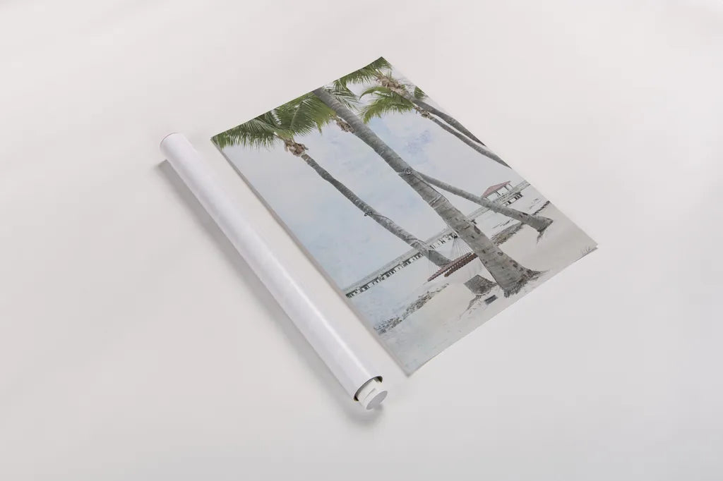 The Beach II by Deborah Revell. shown as a rolled paper print. Available as archival giclee rolled canvas, fine art paper, or poster print. SKU 91854h.