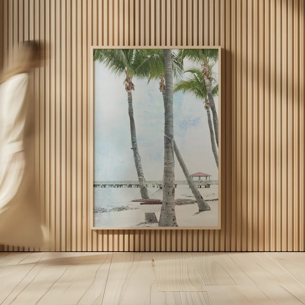 The Beach II by Deborah Revell. shown as over sized large wall art. Available as an archival giclee rolled canvas, fine art paper, or poster print. SKU 91854h.