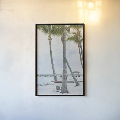 The Beach II by Deborah Revell. shown as a paper print in a black flame. Available as a archival giclee rolled canvas, fine art paper, or poster print. SKU 91854h.