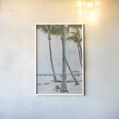 The Beach II by Deborah Revell. shown as a paper print in a white frame. Available as a archival giclee rolled canvas, fine art paper, or poster print. SKU 91854h.
