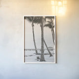 The Beach II Sepia by Deborah Revell. shown as a paper print in a white frame. Available as a archival giclee rolled canvas, fine art paper, or poster print. SKU 95314h.