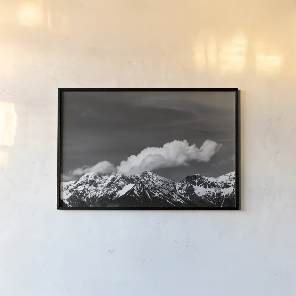 The Dolomites I by Deborah Revell. shown as a paper print in a black flame. Available as a archival giclee rolled canvas, fine art paper, or poster print. SKU 92048i.