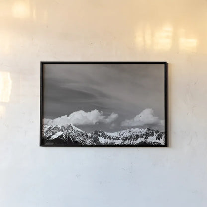 The Dolomites II by Deborah Revell. shown as a paper print in a black flame. Available as a archival giclee rolled canvas, fine art paper, or poster print. SKU 92049i.