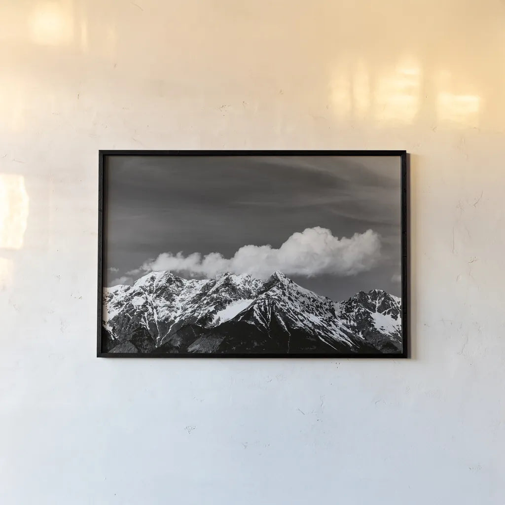 The Dolomites III by Deborah Revell. shown as a paper print in a black flame. Available as a archival giclee rolled canvas, fine art paper, or poster print. SKU 92050i.