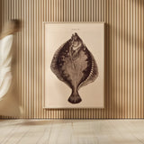 The Flounder by Deborah Revell. shown as over sized large wall art. Available as an archival giclee rolled canvas, fine art paper, or poster print. SKU 95765h.