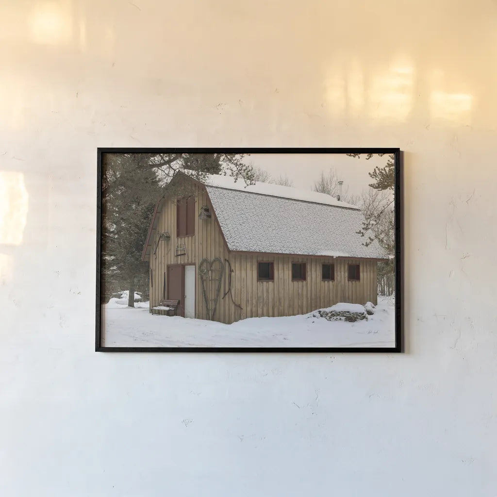 The Hunting Lodge I by Deborah Revell. shown as a paper print in a black flame. Available as a archival giclee rolled canvas, fine art paper, or poster print. SKU 96609i.