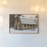 The Hunting Lodge I by Deborah Revell. shown as a paper print in a natural frame. Available as a archival giclee rolled canvas, fine art paper, or poster print. SKU 96609i.