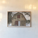 The Hunting Lodge II by Deborah Revell. shown as a paper print in a natural frame. Available as a archival giclee rolled canvas, fine art paper, or poster print. SKU 96610i.