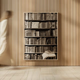 The Library by Deborah Revell. shown as over sized large wall art. Available as an archival giclee rolled canvas, fine art paper, or poster print. SKU 96927h.
