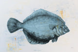The Plaice by Deborah Revell. SKU 91180i. Archival Giclee Fine art print for wall decor.