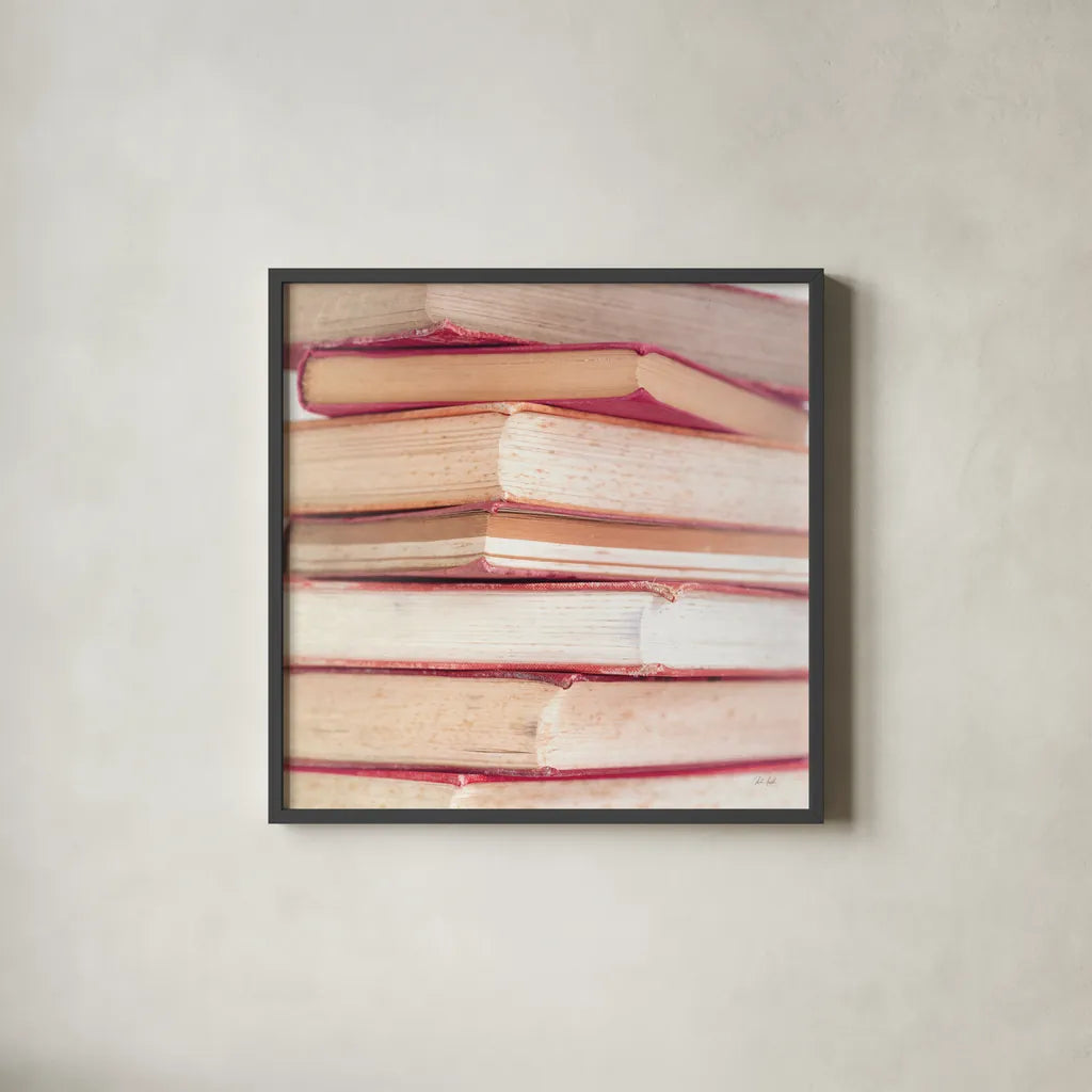 The Promise of Romance by Deborah Revell. Shown in a sleek black glass frame for a contemporary gallery look. Available as an archival giclee rolled canvas, fine art paper, or poster print. SKU 96924a.