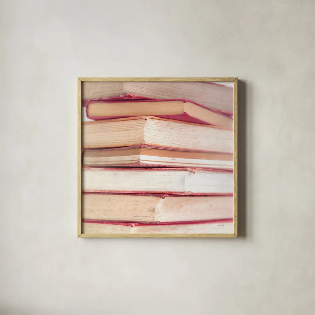 The Promise of Romance by Deborah Revell. Shown in a natural wood glass frame for a timeless modern aesthetic. Available as an archival giclee rolled canvas, fine art paper, or poster print. SKU 96924a.