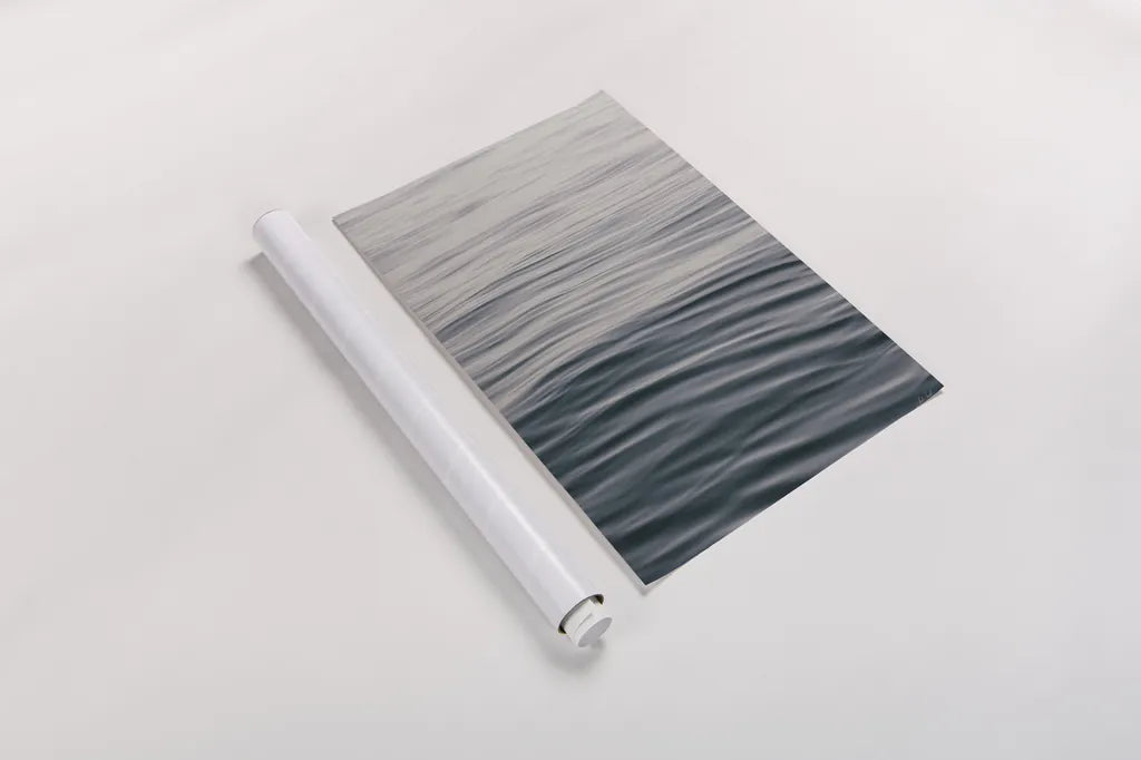 The Silent Sea I by Deborah Revell. shown as a rolled paper print. Available as archival giclee rolled canvas, fine art paper, or poster print. SKU 100987h.