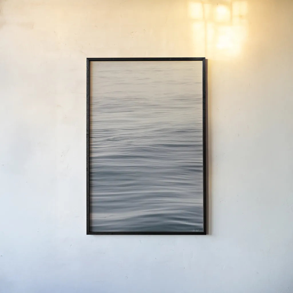 The Silent Sea II by Deborah Revell. shown as a paper print in a black flame. Available as a archival giclee rolled canvas, fine art paper, or poster print. SKU 100988h.