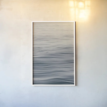 The Silent Sea II by Deborah Revell. shown as a paper print in a white frame. Available as a archival giclee rolled canvas, fine art paper, or poster print. SKU 100988h.