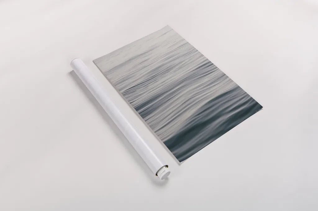 The Silent Sea III by Deborah Revell. shown as a rolled paper print. Available as archival giclee rolled canvas, fine art paper, or poster print. SKU 100989h.