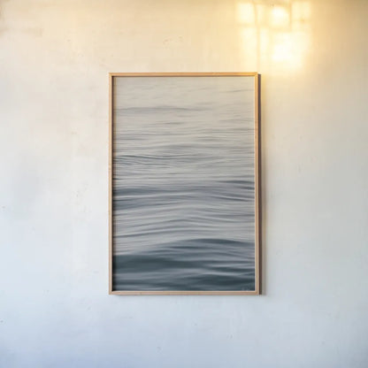 The Silent Sea III by Deborah Revell. shown as a paper print in a natural frame. Available as a archival giclee rolled canvas, fine art paper, or poster print. SKU 100989h.