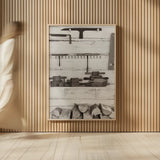 The Workshop II by Deborah Revell. shown as over sized large wall art. Available as an archival giclee rolled canvas, fine art paper, or poster print. SKU 96613h.