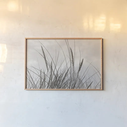 Tidegrass II by Deborah Revell. shown as a paper print in a natural frame. Available as a archival giclee rolled canvas, fine art paper, or poster print. SKU 102087i.