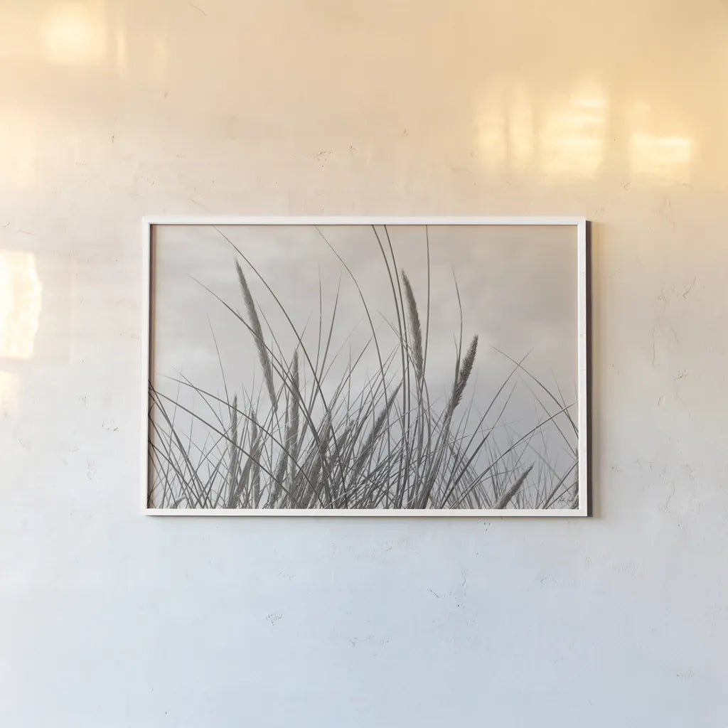 Tidegrass II by Deborah Revell. shown as a paper print in a white frame. Available as a archival giclee rolled canvas, fine art paper, or poster print. SKU 102087i.