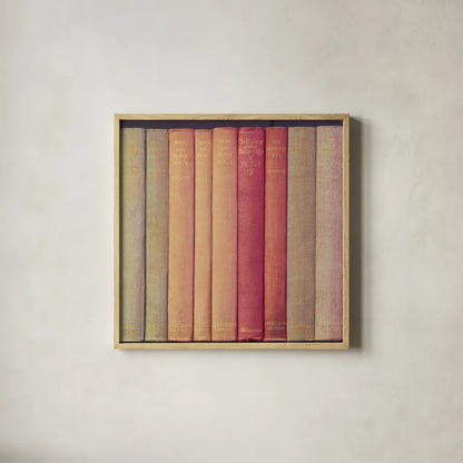 Tolstoy by Deborah Revell. Shown in a natural wood glass frame for a timeless modern aesthetic. Available as an archival giclee rolled canvas, fine art paper, or poster print. SKU 96925a.