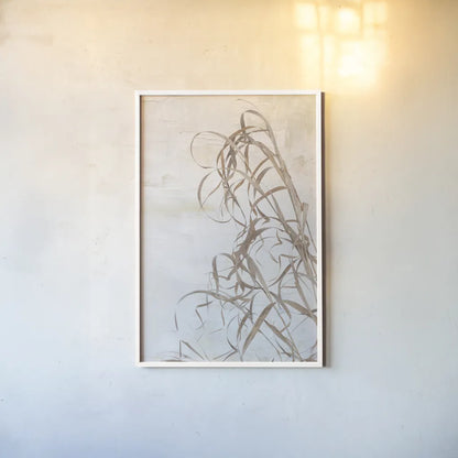 Trace of a Meadow by Deborah Revell. shown as a paper print in a white frame. Available as a archival giclee rolled canvas, fine art paper, or poster print. SKU 100062h.