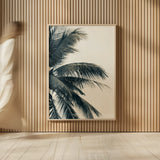 Tropical Palm I by Deborah Revell. shown as over sized large wall art. Available as an archival giclee rolled canvas, fine art paper, or poster print. SKU 104962h.