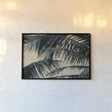 Tropical Palm III by Deborah Revell. shown as a paper print in a black flame. Available as a archival giclee rolled canvas, fine art paper, or poster print. SKU 104964i.