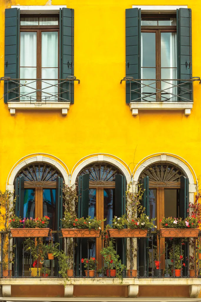 Venice Window by Deborah Revell. SKU 95014h. Archival Giclee Fine art print for wall decor.