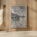Volterra Wall by Deborah Revell. shown as over sized large wall art. Available as an archival giclee rolled canvas, fine art paper, or poster print. SKU 93400h.