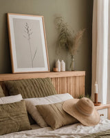 Wheat Grass I by Deborah Revell. shown as a paper print in a natural frame. Available as a archival giclee rolled canvas, fine art paper, or poster print. SKU 91140h.