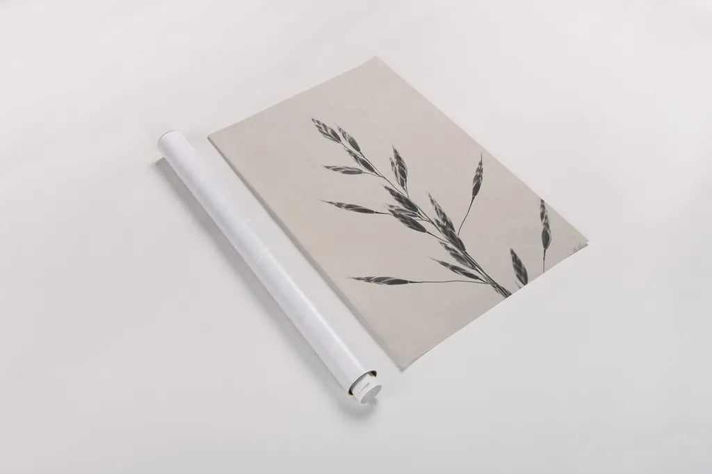 Wheat Grass II by Deborah Revell. shown as a rolled paper print. Available as archival giclee rolled canvas, fine art paper, or poster print. SKU 91141h.