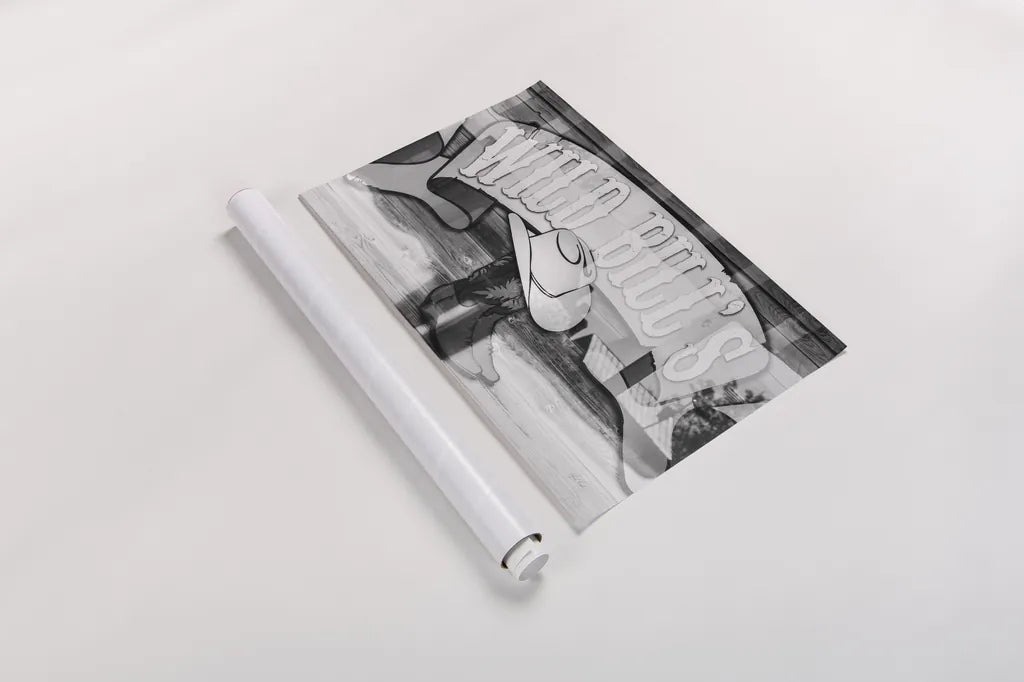 Wild Bills by Deborah Revell. shown as a rolled paper print. Available as archival giclee rolled canvas, fine art paper, or poster print. SKU 94135i.