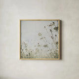 Wild Flowers II No Texture by Deborah Revell. Shown in a natural wood glass frame for a timeless modern aesthetic. Available as an archival giclee rolled canvas, fine art paper, or poster print. SKU 91917a.