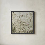 Wild Flowers III No Texture by Deborah Revell. Shown in a sleek black glass frame for a contemporary gallery look. Available as an archival giclee rolled canvas, fine art paper, or poster print. SKU 91918a.