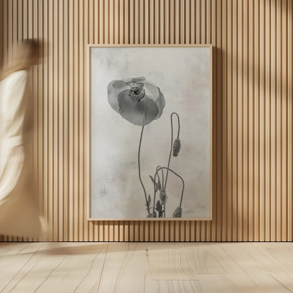 Wonderful Wildflowers I Neutral by Deborah Revell. shown as over sized large wall art. Available as an archival giclee rolled canvas, fine art paper, or poster print. SKU 93945h.