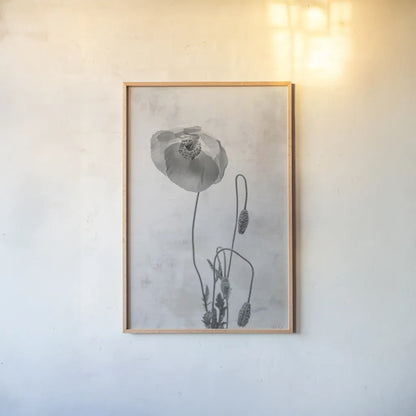 Wonderful Wildflowers I Neutral by Deborah Revell. shown as a paper print in a natural frame. Available as a archival giclee rolled canvas, fine art paper, or poster print. SKU 93945h.