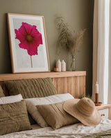 Wonderful Wildflowers II by Deborah Revell. shown as a paper print in a natural frame. Available as a archival giclee rolled canvas, fine art paper, or poster print. SKU 93929h.