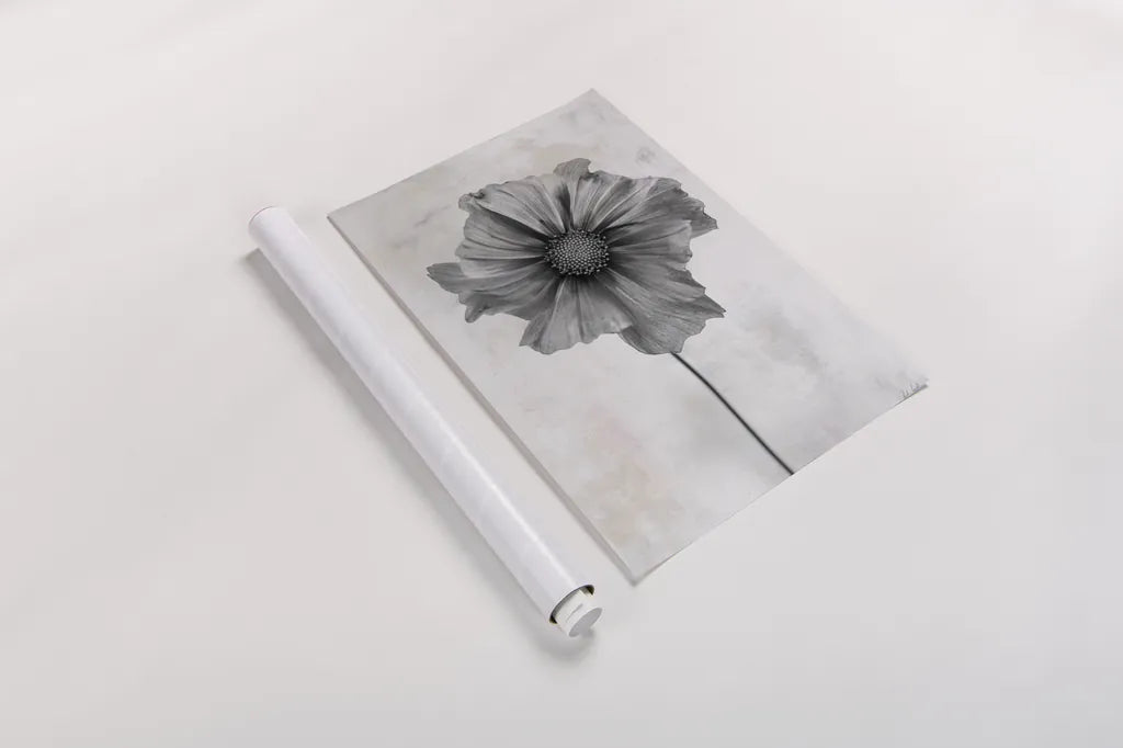 Wonderful Wildflowers II Neutral by Deborah Revell. shown as a rolled paper print. Available as archival giclee rolled canvas, fine art paper, or poster print. SKU 93946h.