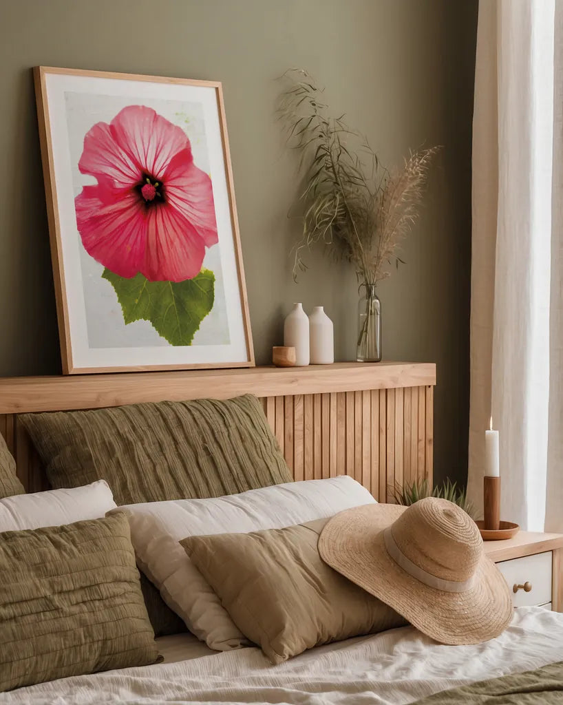 Wonderful Wildflowers III by Deborah Revell. shown as a paper print in a natural frame. Available as a archival giclee rolled canvas, fine art paper, or poster print. SKU 93930h.