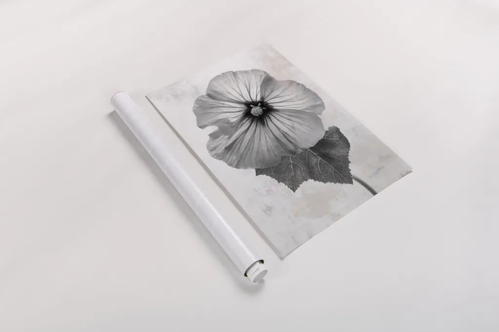 Wonderful Wildflowers III Neutral by Deborah Revell. shown as a rolled paper print. Available as archival giclee rolled canvas, fine art paper, or poster print. SKU 93947h.