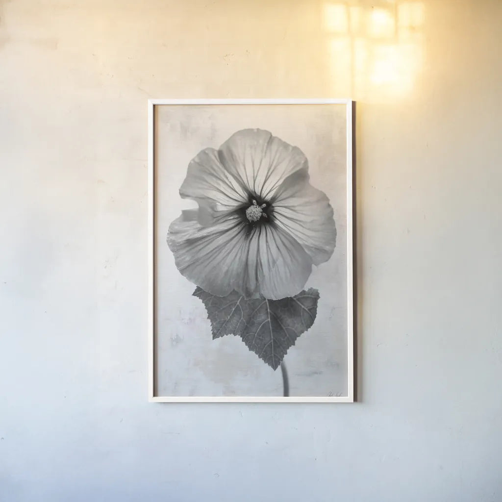 Wonderful Wildflowers III Neutral by Deborah Revell. shown as a paper print in a white frame. Available as a archival giclee rolled canvas, fine art paper, or poster print. SKU 93947h.