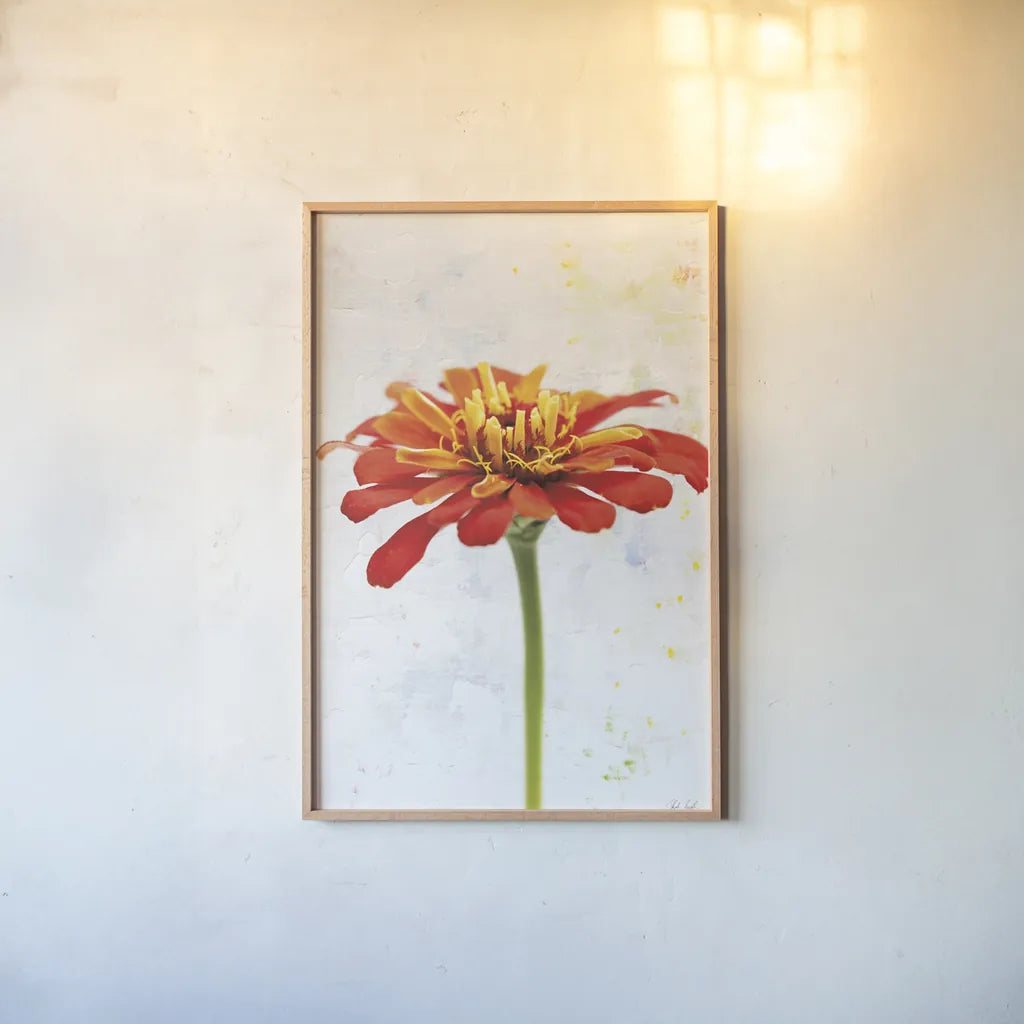 Wonderful Wildflowers IX by Deborah Revell. shown as a paper print in a natural frame. Available as a archival giclee rolled canvas, fine art paper, or poster print. SKU 93936h.